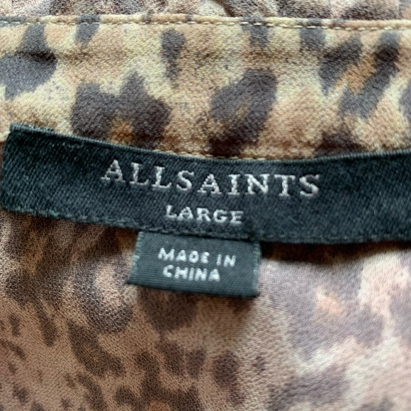 All Saints ruffle trim blouse - Picture 5 of 5